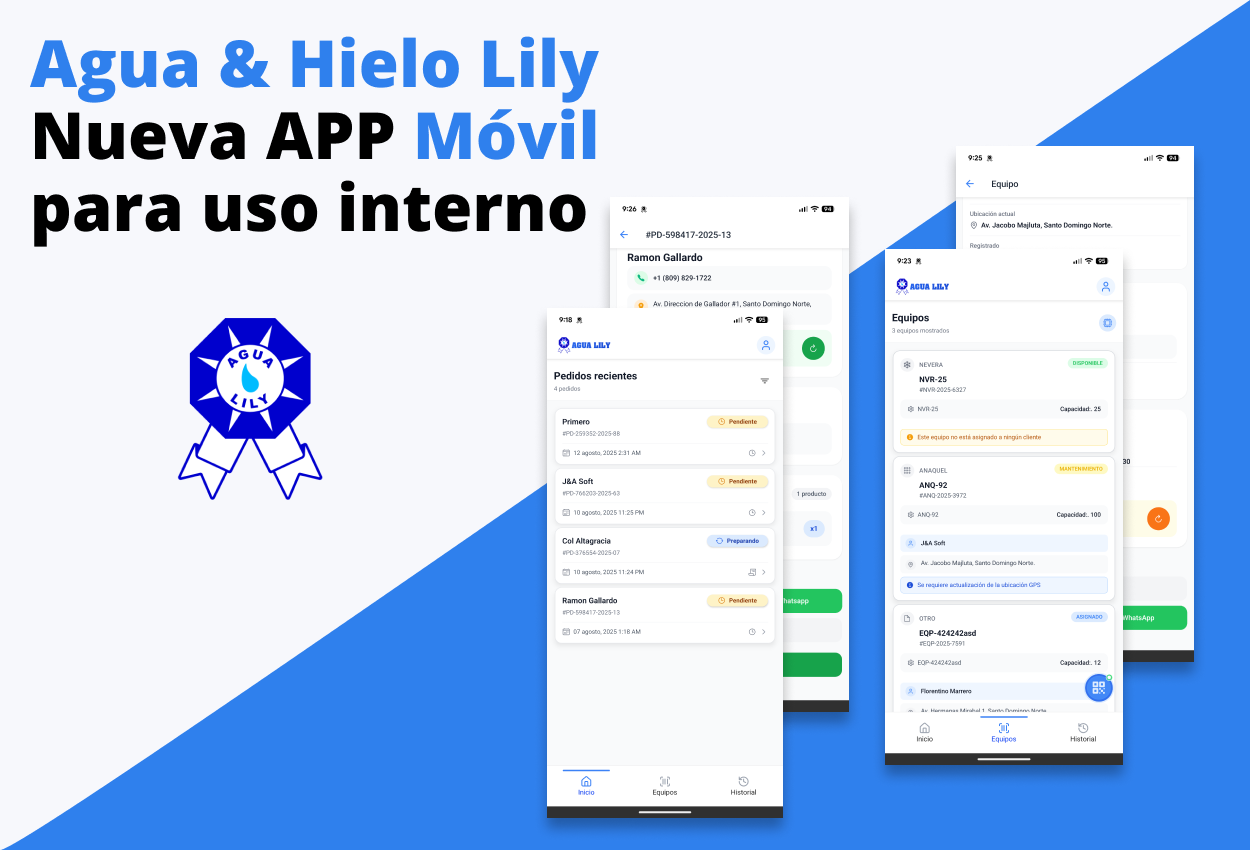 Agua Lily - App Móvil